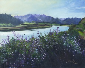 Lupine by the River