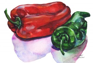 Green & Red Peppers